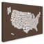 « usa states map », art textuel sur toile tendue-11921493-55254778