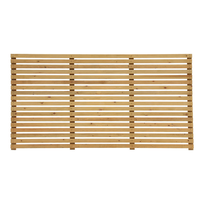 Garden Pine Fence, Yellow, 180cm H x 60cm W x 14cm D