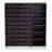 Wirt Modern and Contemporary 2 Door Wood 18 Pair Shoe Cabinet with Open Shelves