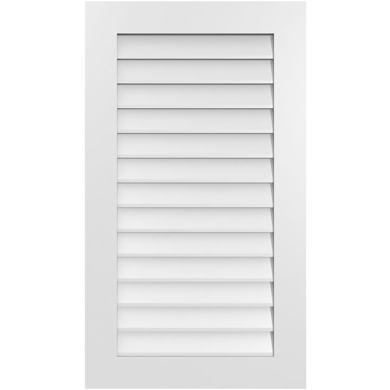 Vent à pignon rectangulaire en uréthane non-fonctionnel, H 42 po x l 24 po x P 1 po