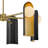Medium 6-Light Wagon Wheel Chandelier with Lacquered Brass Interior-1019365472
