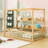 Canopy Montessori Floor Bed With Built-In Storage And Safety Slats-1564176475-1564176474