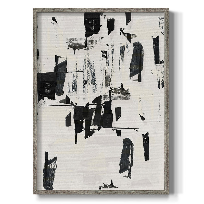 «Tiles & Texture Abstract Angles V», reproduction encadrée - bois massif, H 11 po x l 9 po