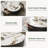 Drum Coffee Table, Sintered Stone Top, 2 Solid Wood Drawers, Fully-Assembled-623243317-623243306