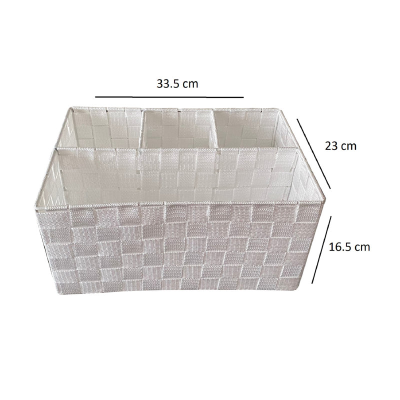 Rebrilliant Decorative Bin, White