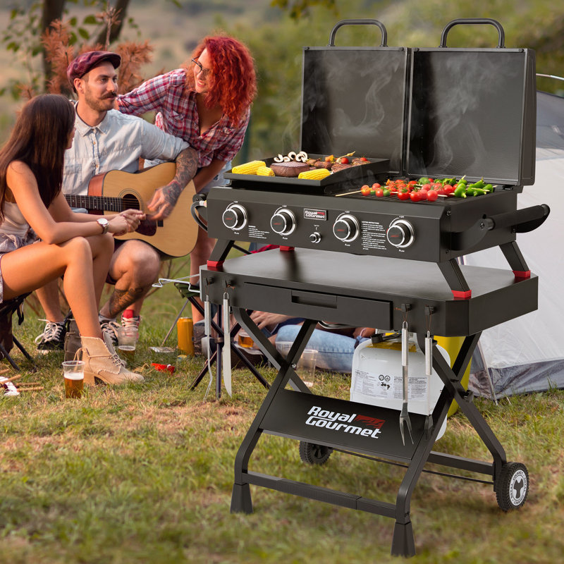 Support pour barbecue pliable Royal Gourmet