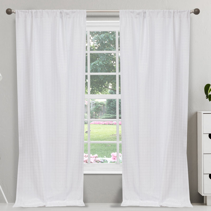 Cliffcrest Cotton Blackout Curtain Pair, Gray