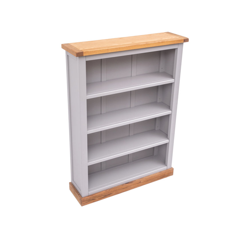 Middlebrook 120cm H Standard Bookcase, Grey, 120cm H x 89cm W x 25cm D
