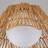 18" Boho Hand-Woven Scalloped Shade Flush Mount