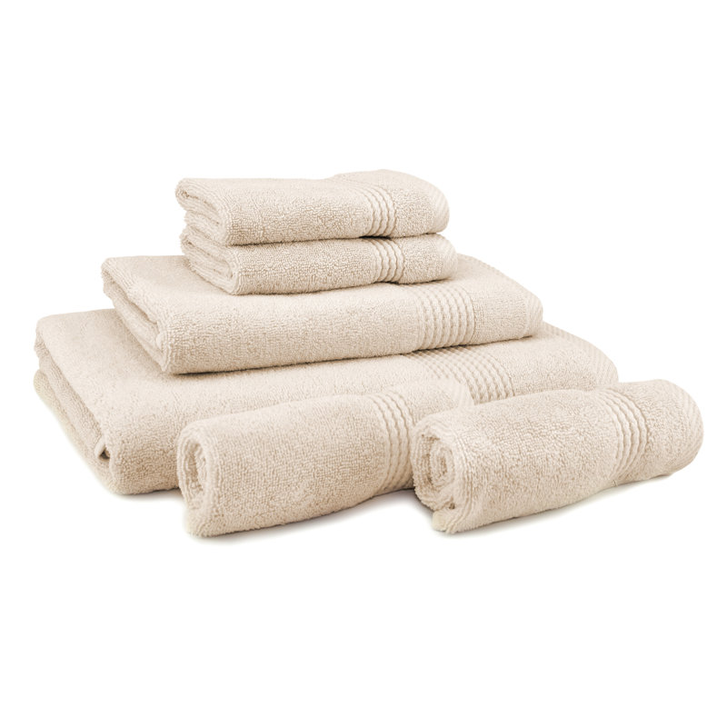 Ensemble de serviettes 6 pièces Adlena, Beige