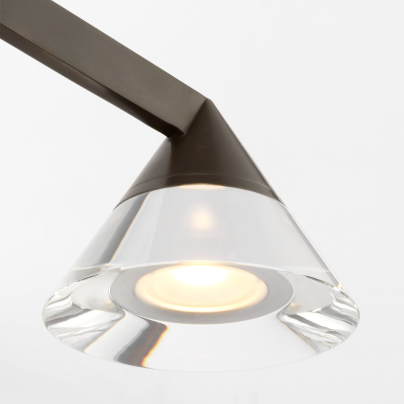 Midrand LED Vanity Light, Bronze, 2, 5" H x 14.7" W x 5.7" D