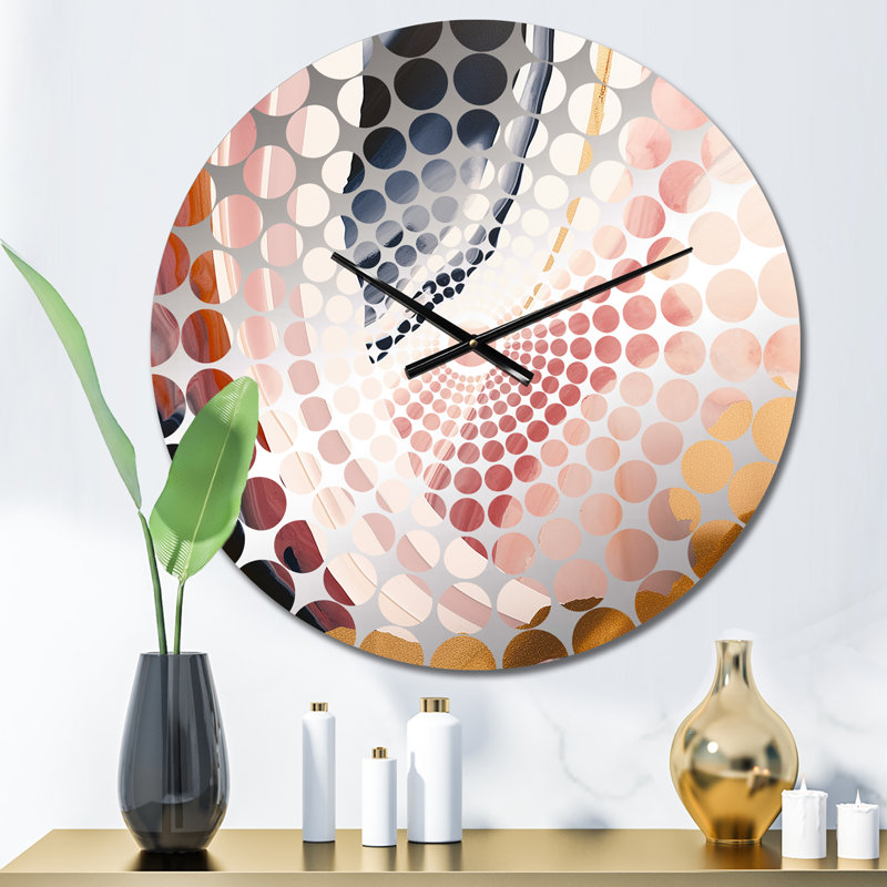 Isahia - Horloge murale abstraite en marbre, Petit