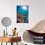 Sunlit Coral Reef Peaceful Serene Vibrant Fish Nature Ocean Wall Art Print 1 Piece Wrapped Canvas Wall Art-2129900662