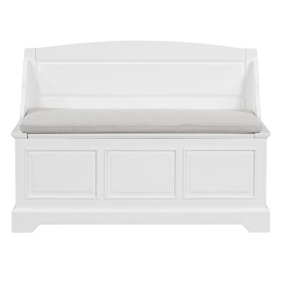 Shoe Bench, Retro Shoe Storage Bench with Safe Soft-Close Devices, Storage Chest with Hidden Storage and Cushion for Entryway, Hallway, Living Room by Darby Home Co