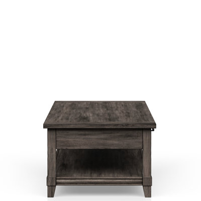 Table de couture à plateau relevable rustique gris avec tablette de rangement Profond, 113,64 lb