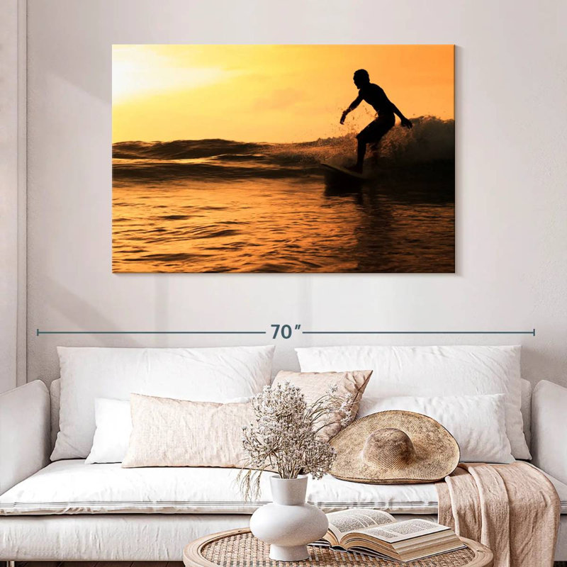 Senne Sundown Surfing, 32" H x 48" W