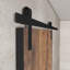Porte de grange en bois récupéré avec kit de quincaillerie d’installation Payton