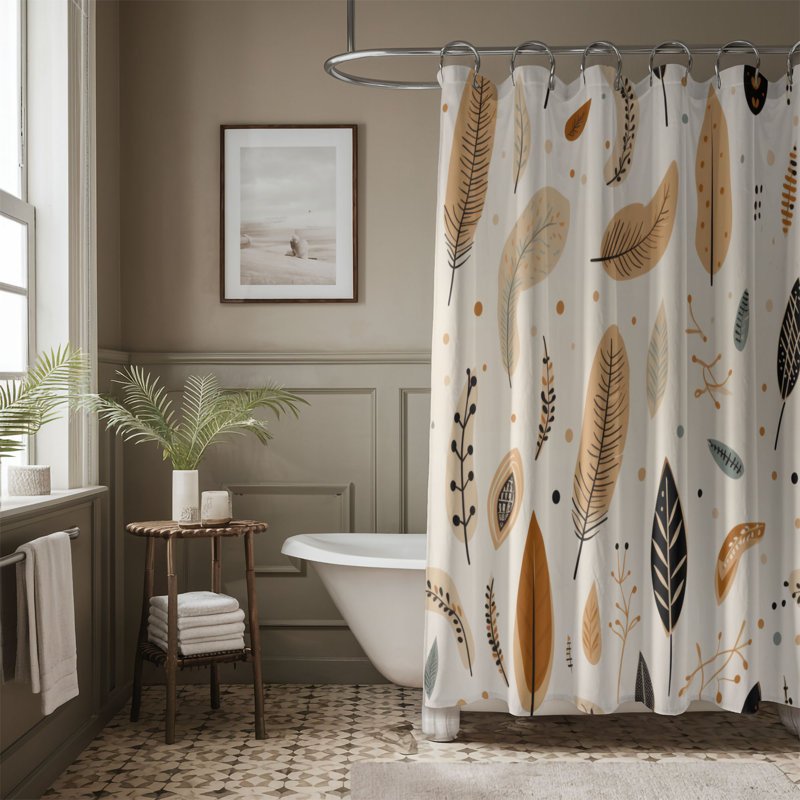Rideau de douche Boho Harmony - Premium, H 74 po x l 71 po