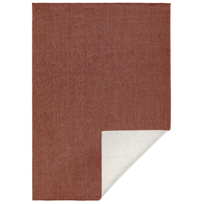 Miami Flatweave Orange Rug, Rectangle 80 x 150cm