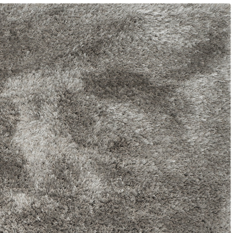 Sg-Sanisha Beach Shag Hand Tufted Performance Solid Color Rug, Rectangle 5' x 7'