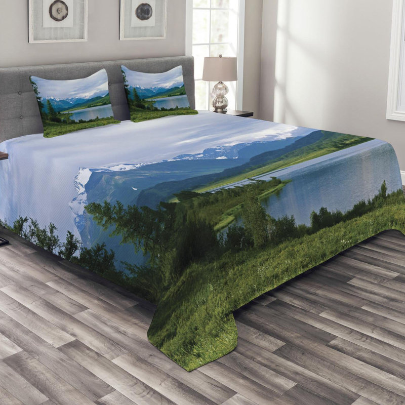 Nature Rustic Polyester Coverlet, King Coverlet + 2 Shams