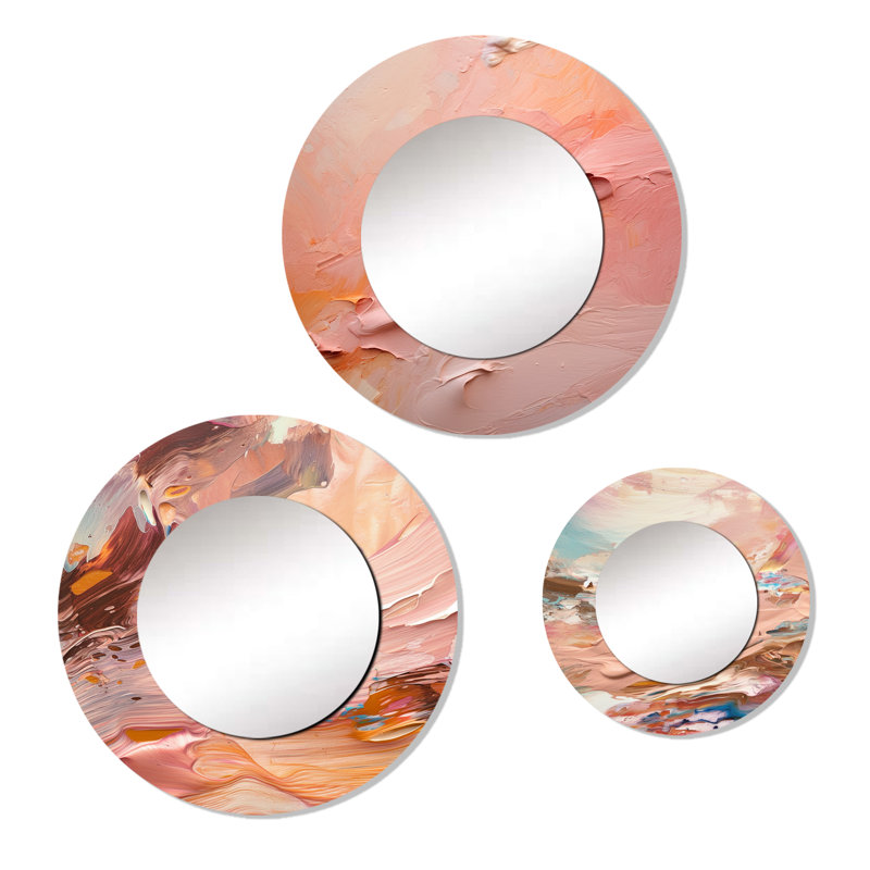 Ensemble de 3 miroirs en aluminium Elkington