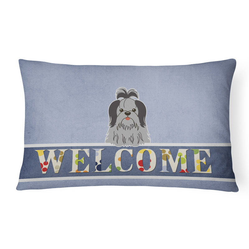 Coussin Shih Tzu Welcome
