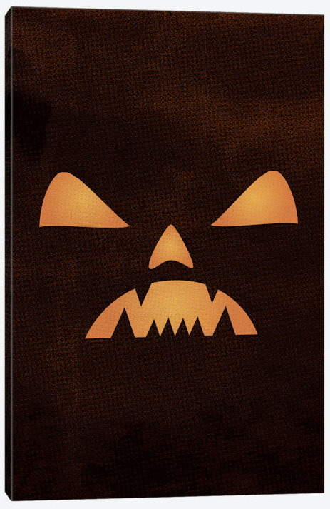 " The Nightmare Of The Jack-O " by 5by5collective, 26" H x 18" W x 1.5" D, Black Floater Framed Canvas, No Mat