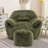 Compression 42.5" WVelvet Adult Bean Bag Chair Storage Armrest With Ottoman-56864412-40745067