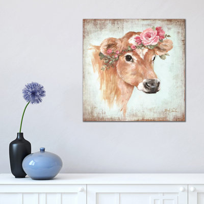 Rosie by Debi Coules - Floater Frame Painting on Canvas