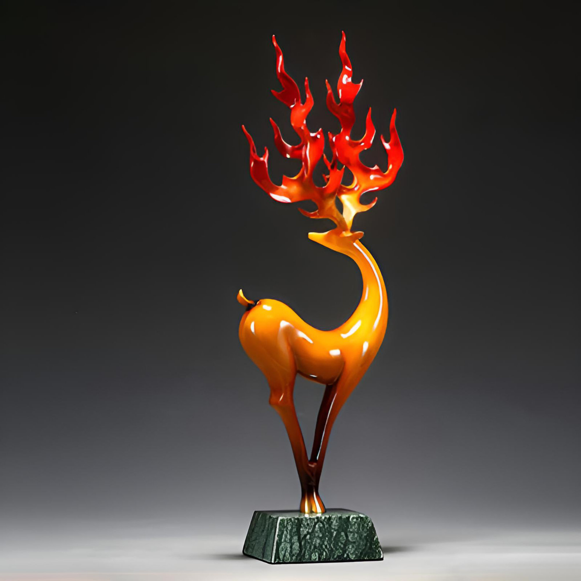 Unbearable Crystal Sika Deer Home Living Room Animal Ornament
