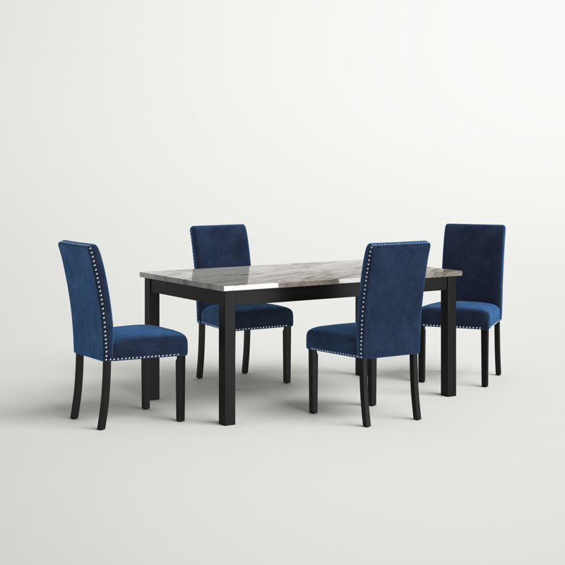 Ensemble repas pour 4 personnes Ebeling, Bleu