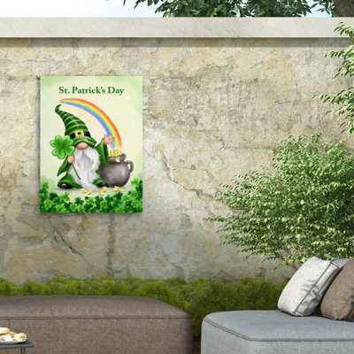 Jean Francois Saint Patrick Gnome Outdoor  Canvas