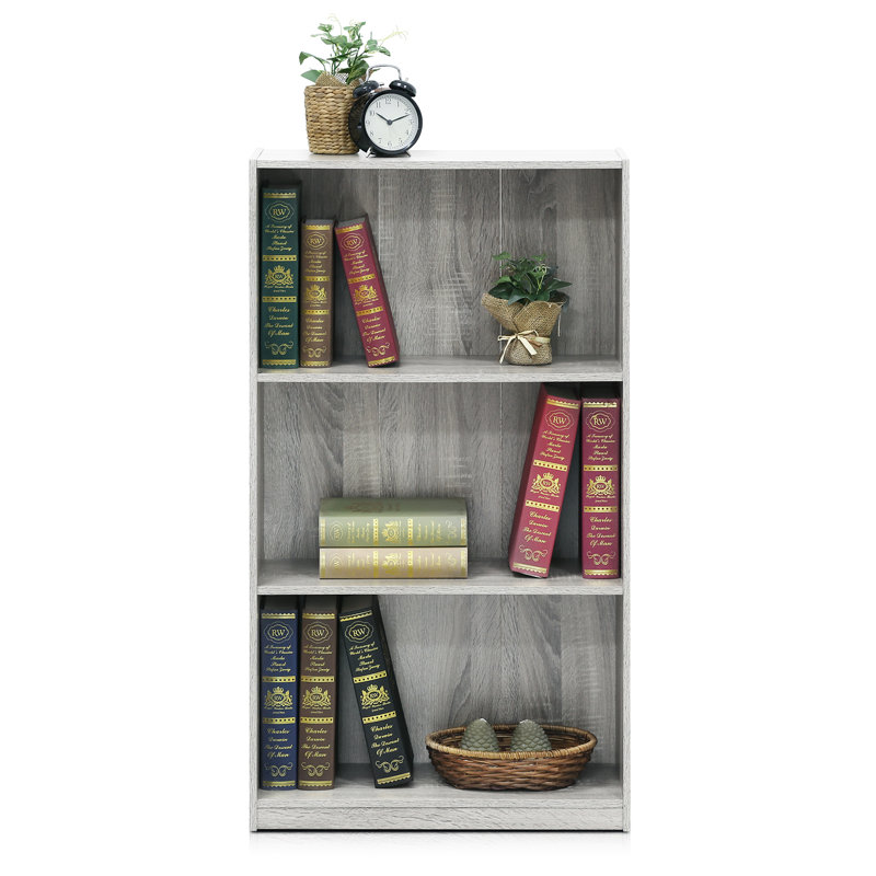 Bibliothèque standard H 39,5 po x l 21,75 po Barhorst, Gris chêne français