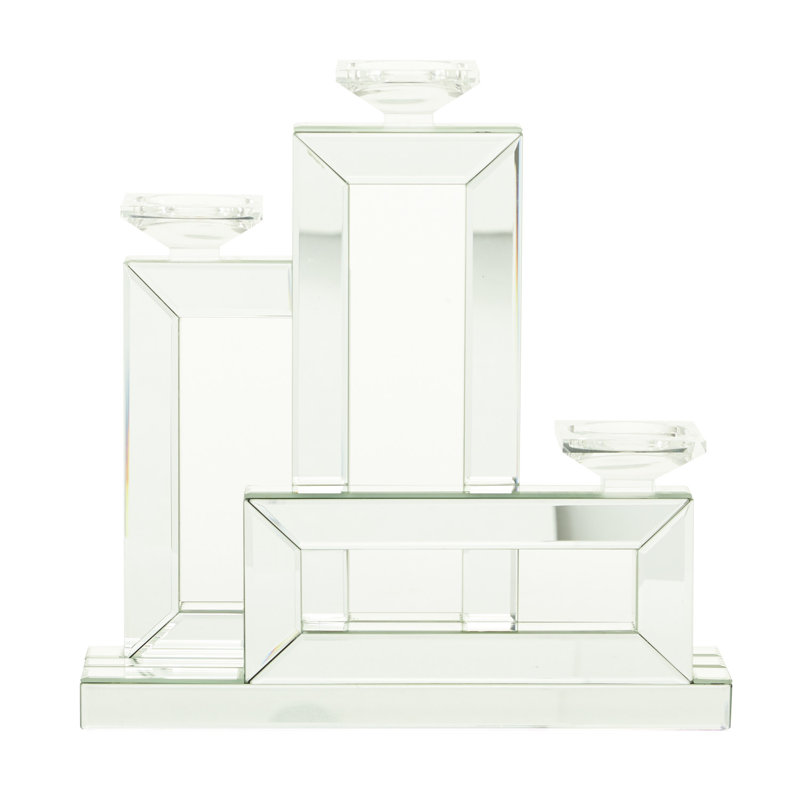 Bougeoir de table 17 po en verre
