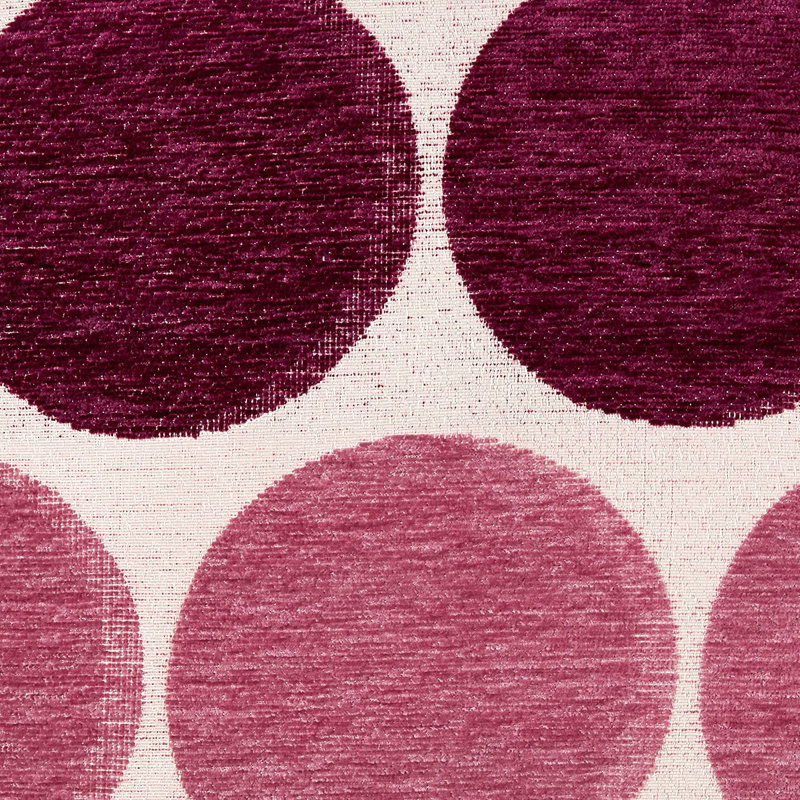 Evelyn-Rose Polka Dots Pillow Cover, Violet, Polyester/Polyfill
