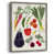 Toile encadrée argent patiné