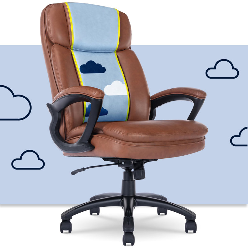 Big and Tall High Back Executive Office Ergonomic Gaming Computer Chair with Layered Body Pillows, Contoured Lumbar Zone