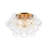 4-light Handcrafted Glass Bubble Semi-flush Mount