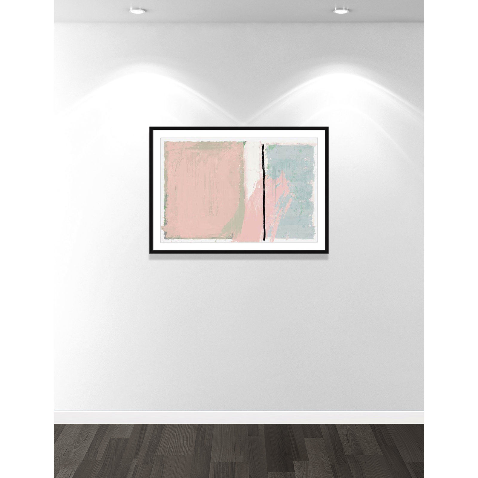 Pastel Opulance Print, 29.5" H x 41.5" W x 1.25" D, Black Box Picture Framed, White