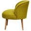 Fauteuil à oreilles Modern, structure en bois massif, vert arachide, 23,6 po x 26,0 po x 26,4 po | Tissu 100% polyester, facile à nettoyer | 32 coussins en mousse pour un confort ultime | Style rustique et du sud-ouest pour la maison et l'hôtel-1731296763