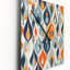 Symphonie botanique orange et bleue IV - Horloges murales abstraites-1479373571