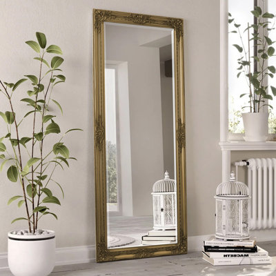 Abbeyville Resin Rectangle Leaning and Wall Full Length Mirror