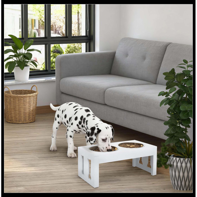 Poste d'alimentation surélevé, support pour bols pour chien surélevé, support pour bol pour animaux de compagnie