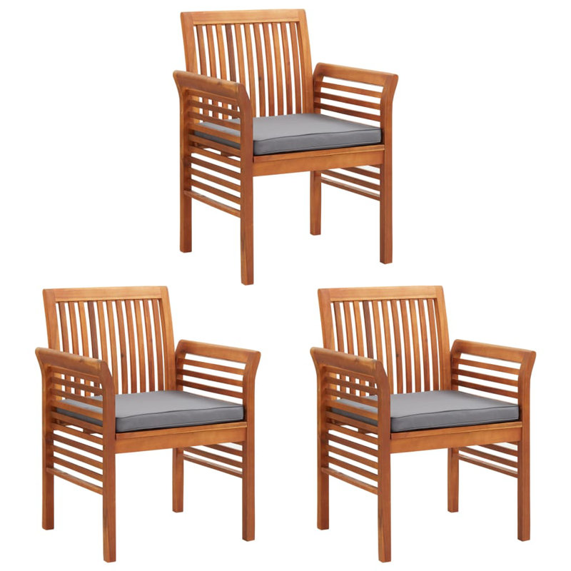 Boothbay Patio Chair with Cushions, Gray