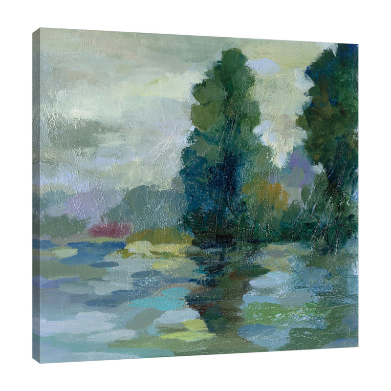 «Sunrise at the Lake II» par Silvia Vassileva, reproduction sur toile tendue, H 48 po x l 48 po x P 1,5 po