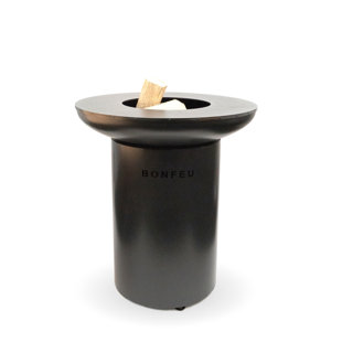 Cylinder Steel Outdoor Fireplace