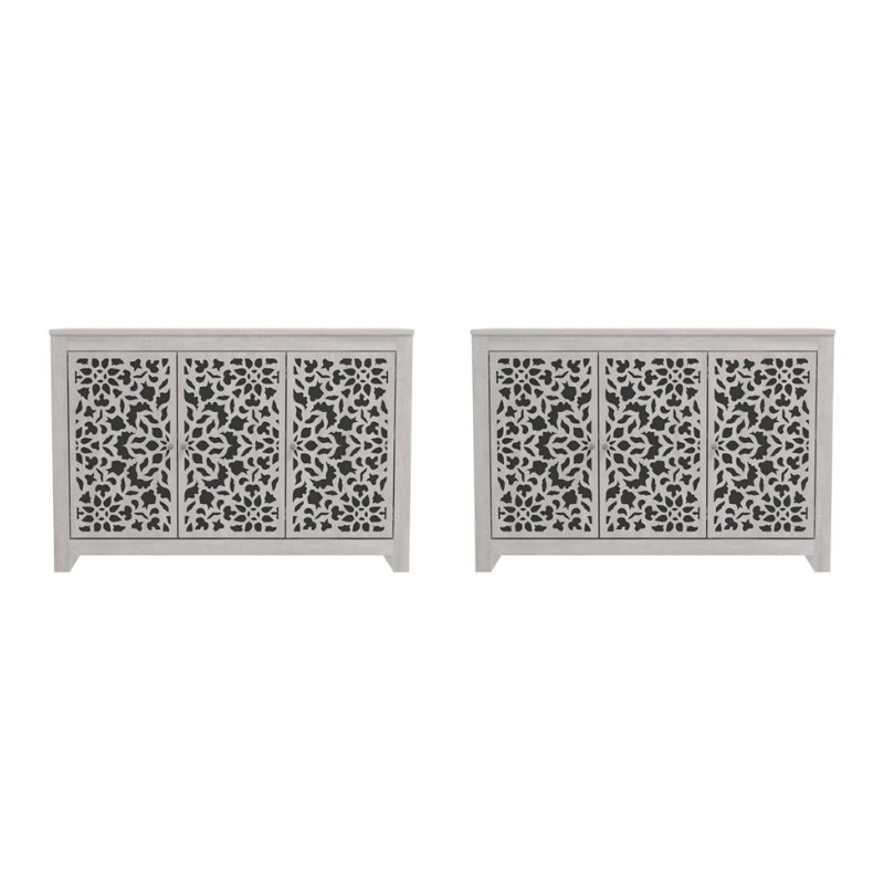 Ensemble de 2 bahuts Arrastia, Chêne gris cendré