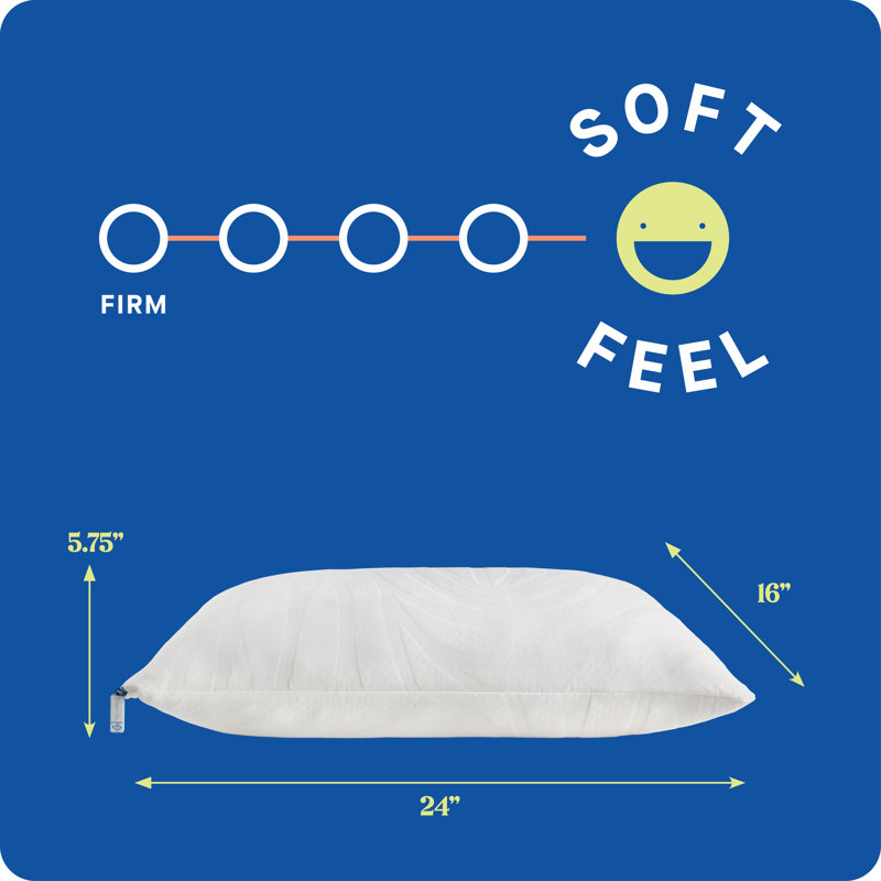 Sealy Dreamlife Shredded Foam Soft Pillow, Standard