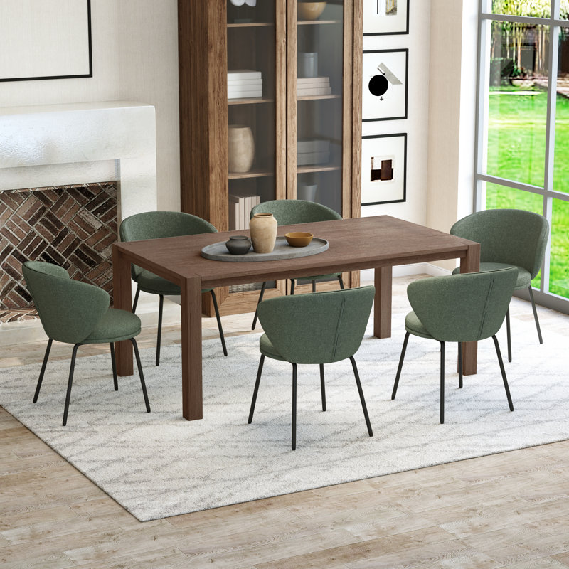 Dining Chairs, Green, 6